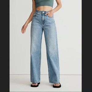Madewell Super wide leg jeans 100% cotton